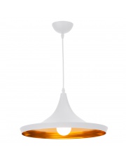 Lampa wisząca Sona LP-42012/1P Light Prestige stylowa biało-złota oprawa wisząca