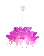 Lampa wisząca Farfalla LP-3439/1P dark pink Light Prestige oprawa wisząca do pokoju dziecięcego