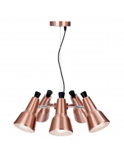 Lampa wisząca Auletta LP-507/5P Light Prestige miedziana nowoczesna oprawa wisząca