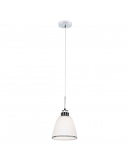 Lampa wisząca Livorno LP-1828/1P Light Prestige szklana biała oprawa wisząca