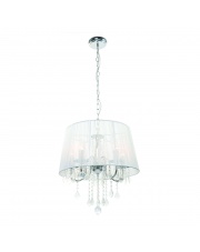 Żyrandol Mona LP-5005/5P SR Light Prestige elegancka stylowa oprawa wisząca z kryształami