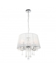 Żyrandol Mona LP-5005/3P SR Light Prestige elegancka stylowa oprawa wisząca z kryształami