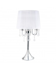 Lampa stołowa Mona LP-5005/1T SR Light Prestige elegancka stylowa oprawa stołowa z kryształami