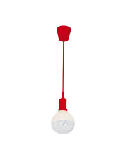 LAMPA WISZĄCA BUBBLE RED 5W E14 LED CZERWONA