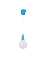 LAMPA WISZĄCA BUBBLE BLUE 5W E14 LED