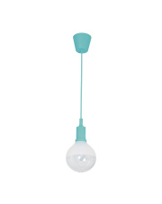 LAMPA WISZĄCA BUBBLE TURQUOISE 5W E14 LED