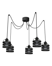 Lampa wisząca LARS BLACK 5xE27