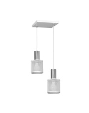 Lampa Wisząca ARES WHITE 2xE27