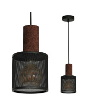 Lampa Wisząca ARES BLACK 1xE27