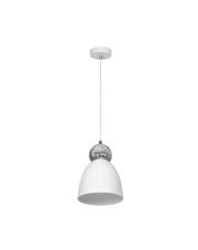 Lampa Wisząca TAURUS WHITE/CHROME 1xE27