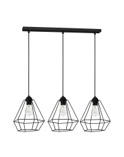 Lampa wisząca ALMA BLACK 3xE27