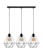 Lampa wisząca BASKET BLACK 3xE27