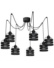 Lampa wisząca LARS BLACK 7xE27