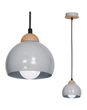 Lampa wisząca DAMA GRAY 1xE27