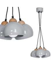 Lampa wisząca DAMA GRAY 3xE27