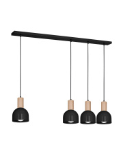 Lampa Wisząca DEX BLACK 4xE27