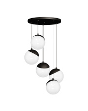 Lampa wisząca SFERA BLACK 5xE14