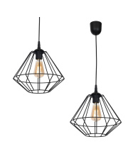 Lampa wisząca COLIN BLACK 1xE27