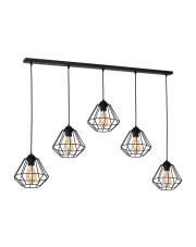 Lampa wisząca COLIN BLACK 5xE27