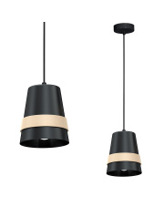 Lampa wisząca VENEZIA BLACK 1xE27