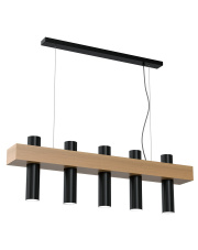 Lampa wisząca WEST BLACK 5xGU10