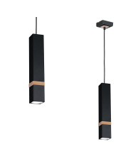 Lampa wisząca VIDAR BLACK 1xGU10