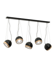 Lampa wisząca OVAL BLACK 5xE27