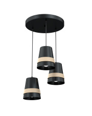 Lampa wisząca VENEZIA BLACK 3xE27