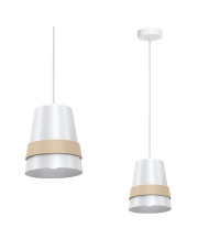 Lampa wisząca VENEZIA WHITE 1xE27