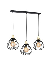 Lampa wisząca KANE BLACK 3xE27