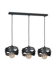 Lampa wisząca CORONA BLACK 3xE27