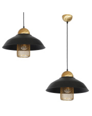 Lampa wisząca BJORN BLACK 1xE27