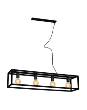 Lampa wisząca CAGE BLACK 4xE27