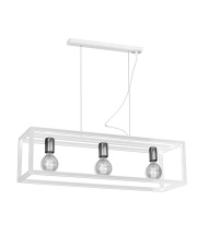 Lampa wisząca CAGE WHITE 3xE27