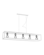 Lampa wisząca CAGE WHITE 5xE27