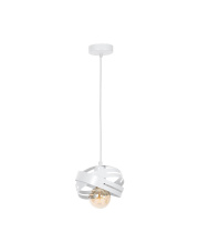 Lampa wisząca CORONA WHITE 1xE27