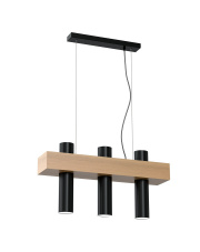 Lampa wiszaca WEST BLACK 3xGU10