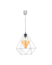 Lampa wisząca ALAMBRE GREY 1xE27 4W żarówka w zestawie