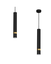 Lampa wisząca JOKER BLACK/GOLD 1xGU10