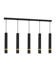 Lampa wisząca JOKER BLACK/GOLD 5xGU10