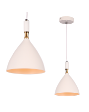 Lampa wisząca OTTO WHITE/GOLD 1xE27