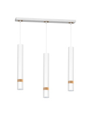 Lampa wisząca JOKER WHITE/WOOD 3xGU10