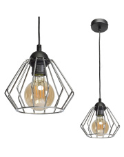 Lampa wisząca NORMAN BLACK 1xE27