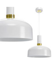 Lampa wisząca MALMO WHITE/GOLD 1xE27