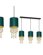 Lampa wisząca ALMERIA GREEN/GOLD 3xE27