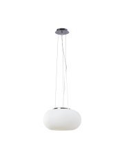 INEZ RLD93023-2A lampa wisząca w kolorze białym i srebrnym Zuma Line