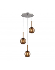 Lampa wisząca Monic Copper MD1629-3A Zuma Line nowoczesna oprawa wisząca w kolorze miedzianym