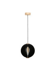 ORB 7510244 lampa wisząca w kolorze czarnym i drewnianym Zuma Line