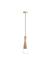 CONE 8511103 lampa wisząca w kolorze drewna i bieli Zuma Line