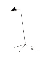 Lampa podłogowa CRANE-F1 czarna 160 cm